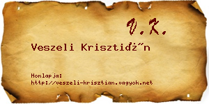 Veszeli Krisztián névjegykártya
