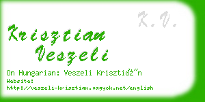 krisztian veszeli business card